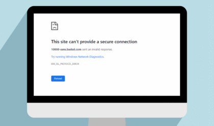 ERR_SSL_PROTOCOL_ERROR