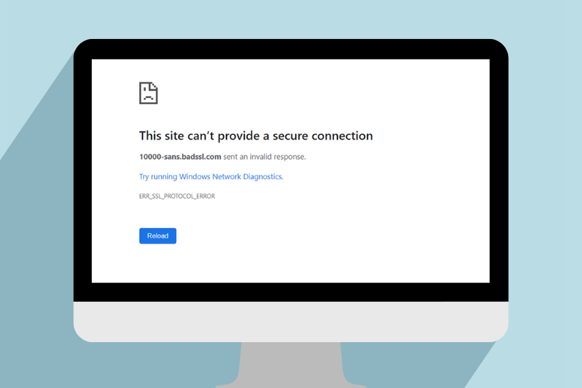ERR_SSL_PROTOCOL_ERROR