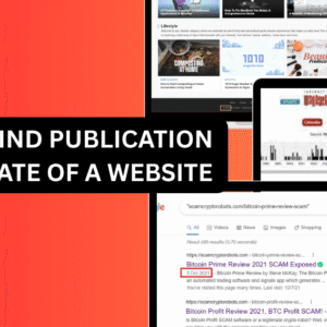 Find the Publication Date of a Website